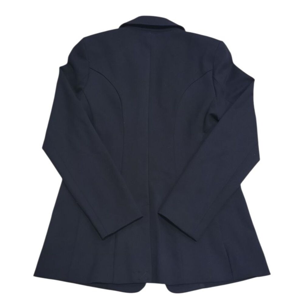 Express Women's Button Closure Lightweight Tailored Fit Ponte Blazer - Black - Picture 2 of 2